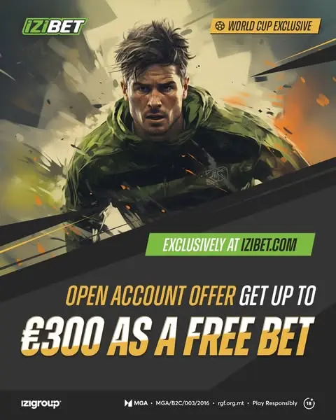 Кадр рекламы IZIBET.com