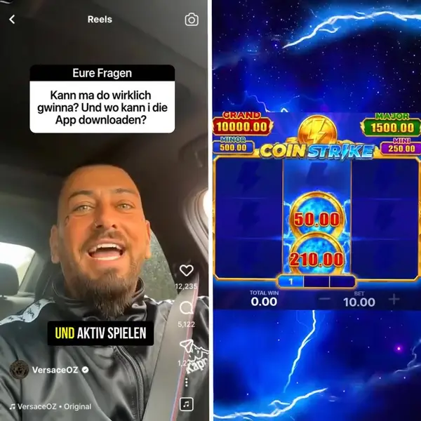 Кадр рекламы Lucky Spins