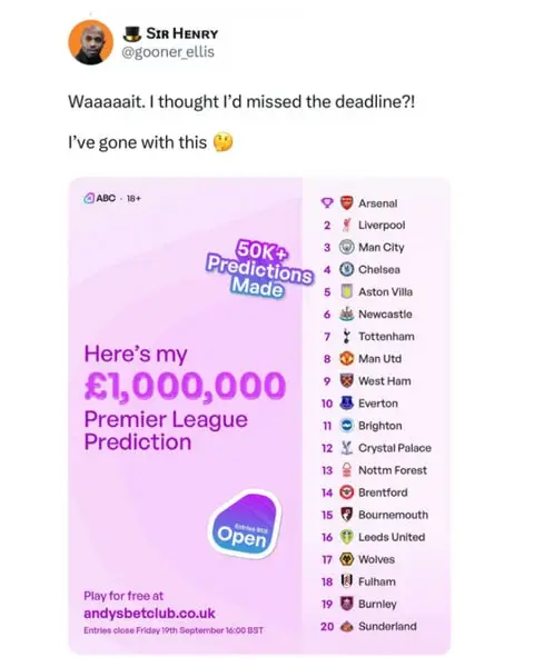 Кадр рекламы Andy's Bet Club