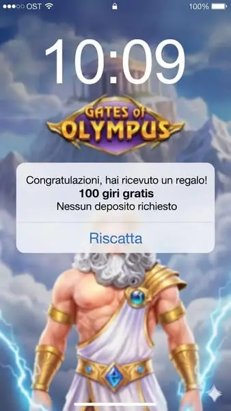 Кадр рекламы Gates of Olympus Game