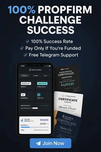 Кадр рекламы Secret Funding Society FX