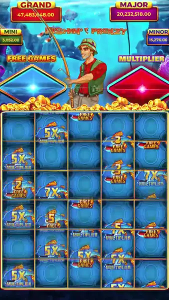 Кадр рекламы Fishin' Frenzy