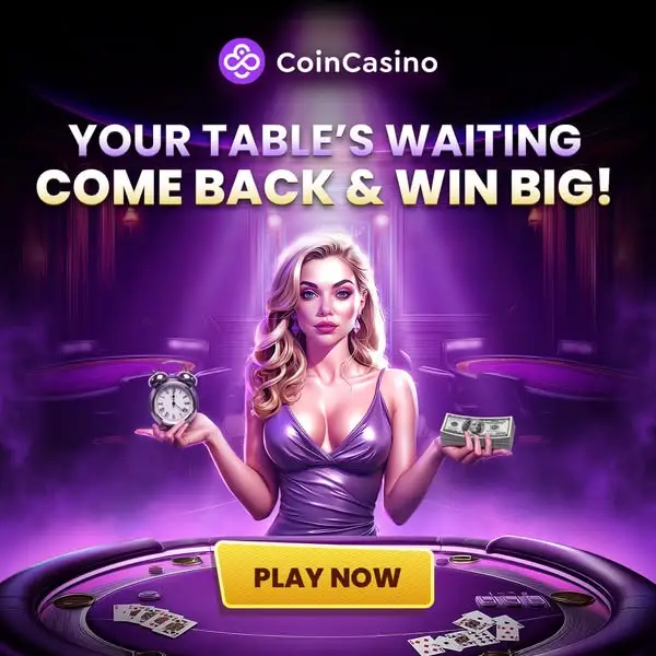 Кадр рекламы CoinCasino