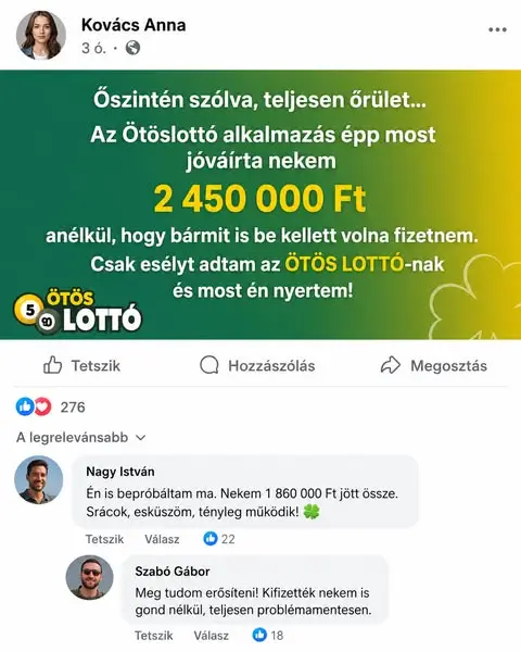 Кадр рекламы Ötös Lottó