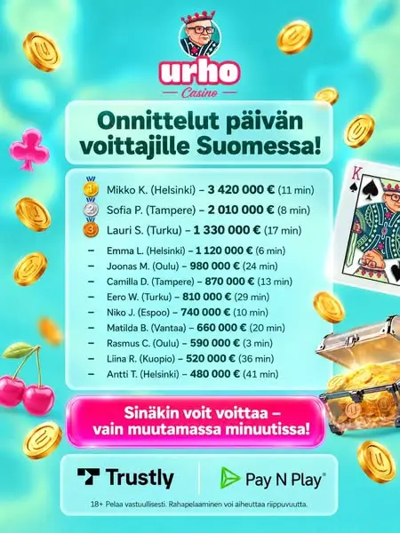 Кадр рекламы Urho Slots