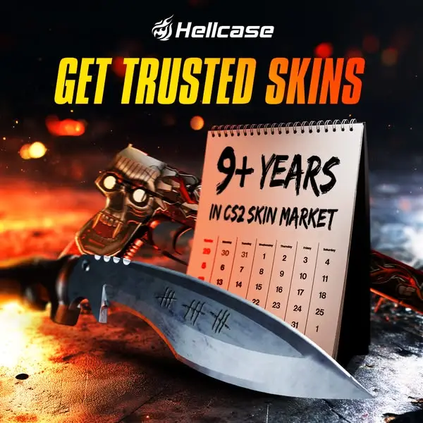 Кадр рекламы CS:GO Hellcase