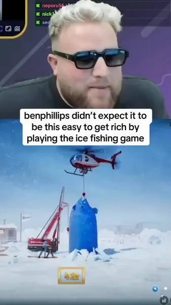 Кадр рекламы Ice Fishing Live