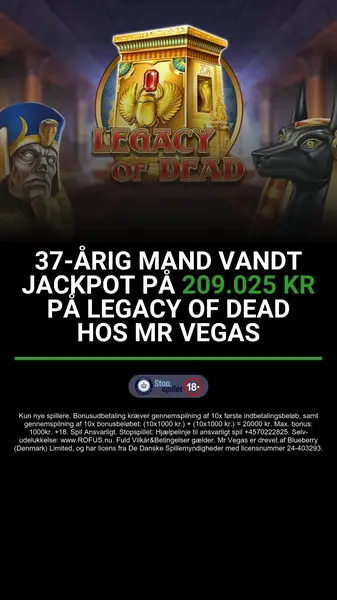 Кадр рекламы The Dream of Vegas - Danmark