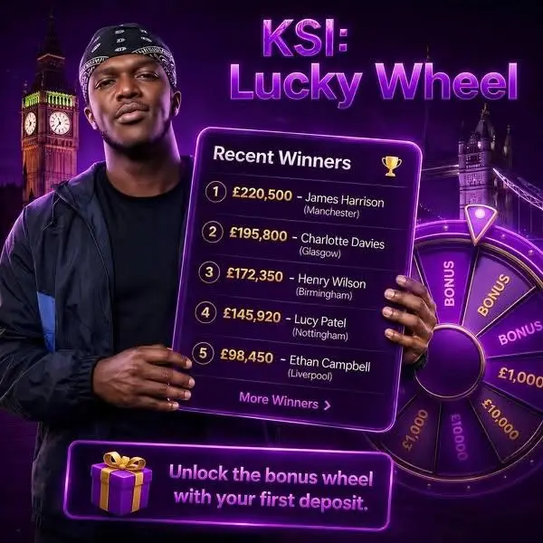 Кадр рекламы KSI Lucky Wheel