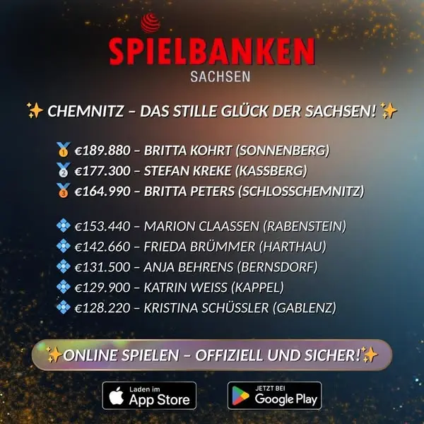 Кадр рекламы Spielbanken Deutschland Online