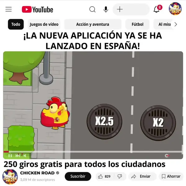 Кадр рекламы Chicken-Road