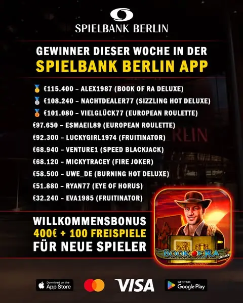 Кадр рекламы Spielbanken Deutschland