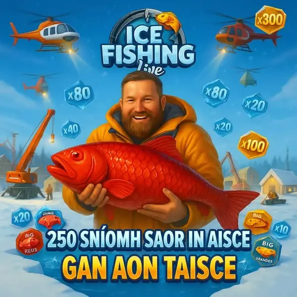 Кадр рекламы Ice Fishing Win