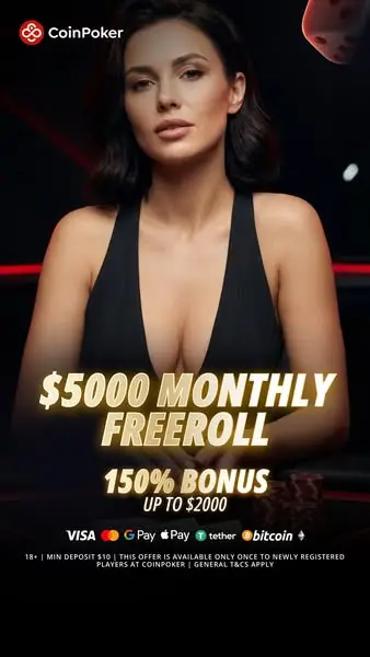 Кадр рекламы CoinPoker