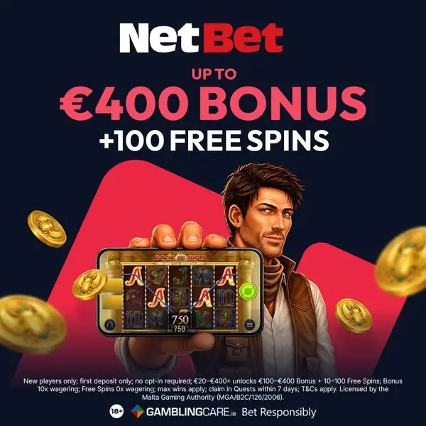 Кадр рекламы NetBet Ireland