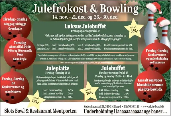 Кадр рекламы Slots Bowl & Restaurant Møntporten