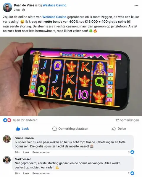 Кадр рекламы WestaceCasino