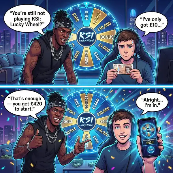 Кадр рекламы KSI Roulette