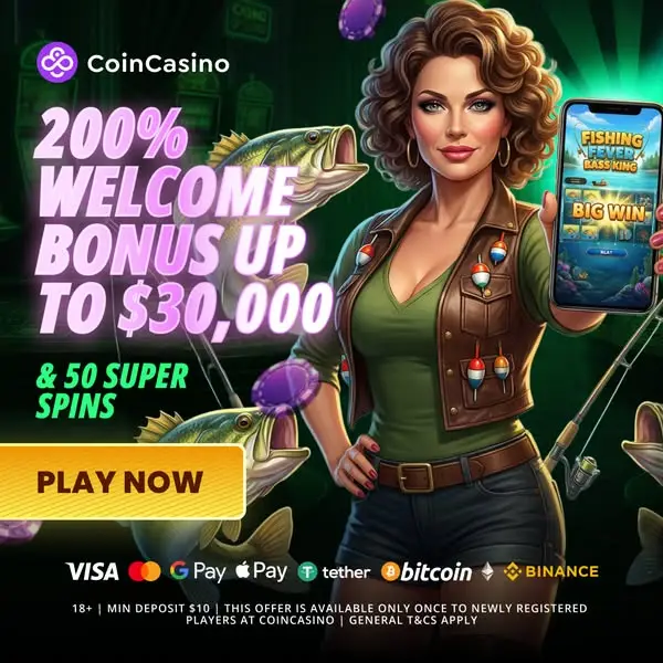 Кадр рекламы CoinCasino