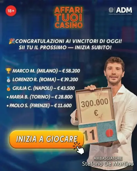 Кадр рекламы Affari Tuoi Casino