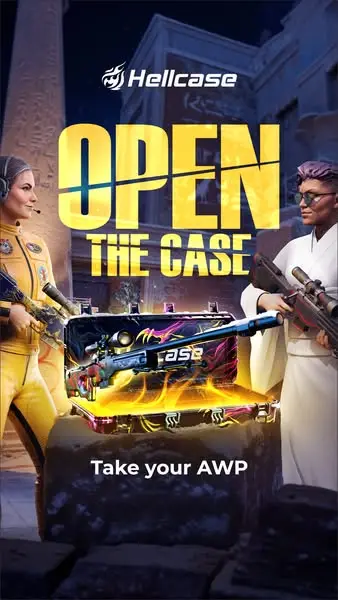 Кадр рекламы CS:GO Hellcase