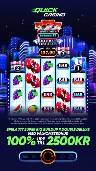 Кадр рекламы Quick Casino Sverige