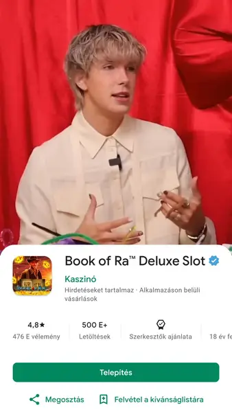 Кадр рекламы Book of Ra