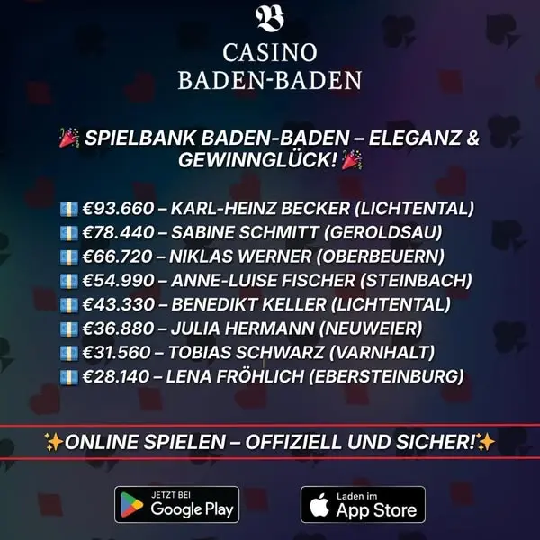 Кадр рекламы Spielbanken Deutschland