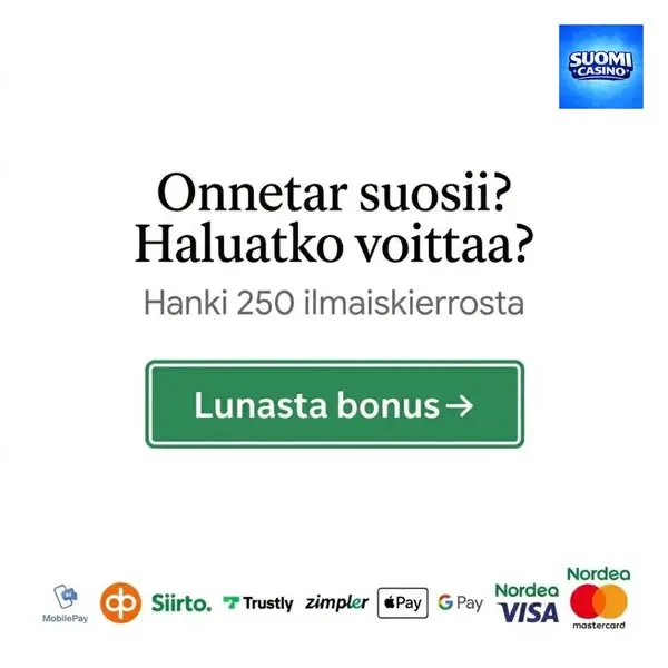 Кадр рекламы Casino Suomi