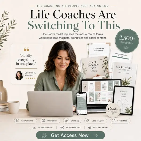 Кадр рекламы Life Coaching Kit Pro