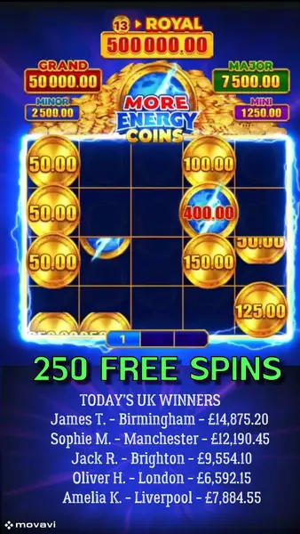 Кадр рекламы 250 free spins