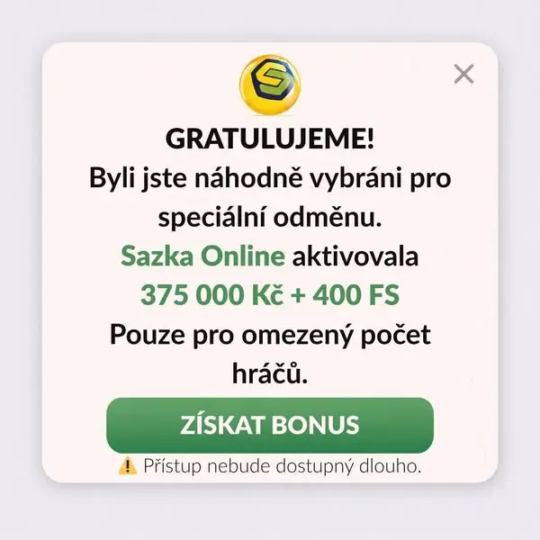 Кадр рекламы Sazka Online