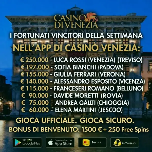 Кадр рекламы Casino Di Venezia