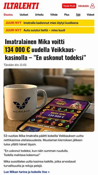 Кадр рекламы Voiton Hetki