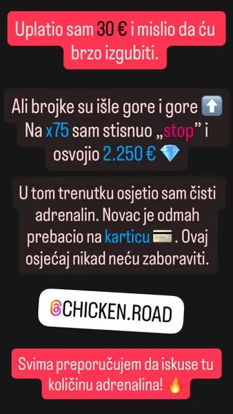 Кадр рекламы Chicken Road