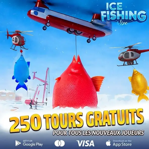 Кадр рекламы Ice Fishing Live