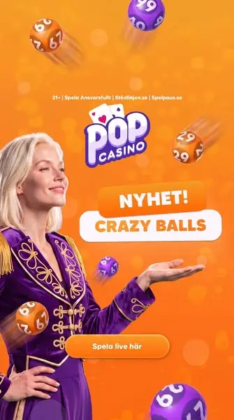 Кадр рекламы Pop Casino