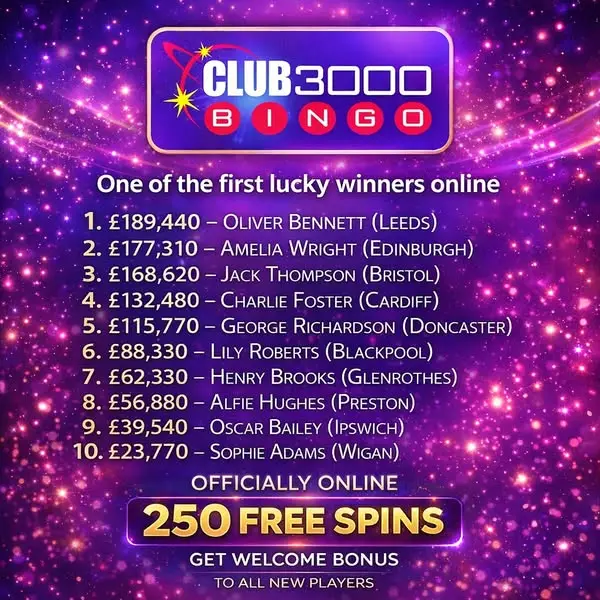 Кадр рекламы Club3000 Bingo
