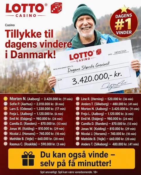 Кадр рекламы Danske Spins