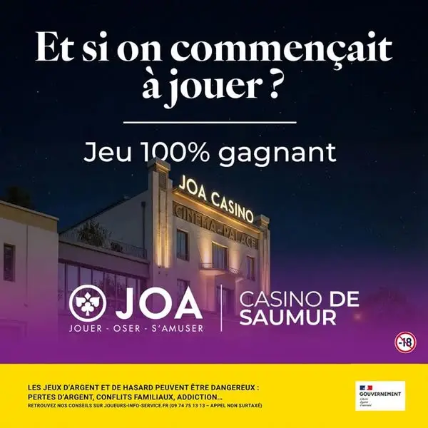 Кадр рекламы Casino JOA Saumur