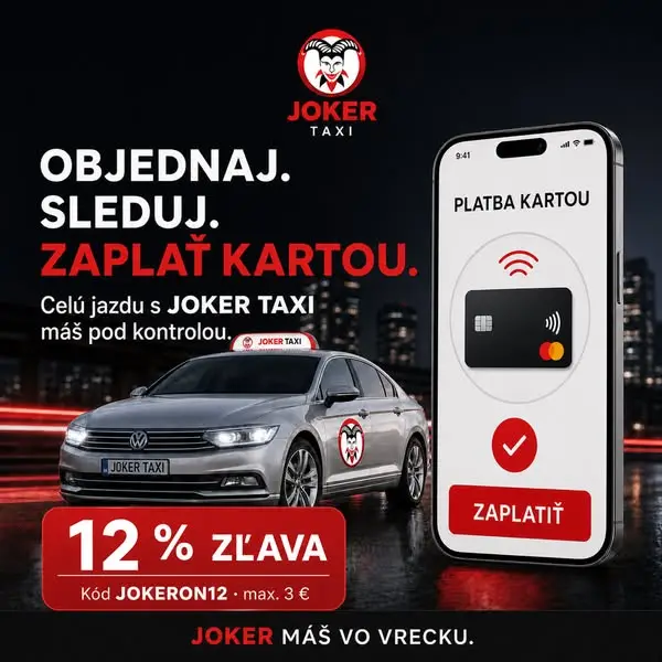 Кадр рекламы Joker Taxi Partizánske