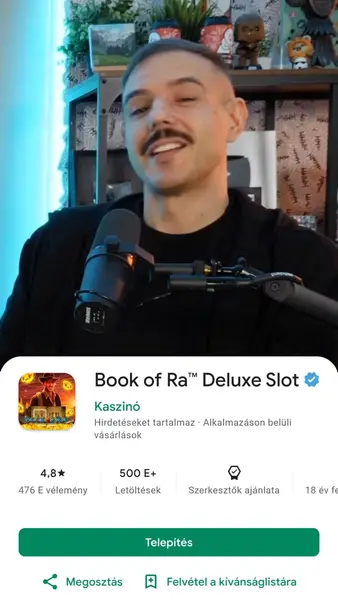 Кадр рекламы Book of Ra