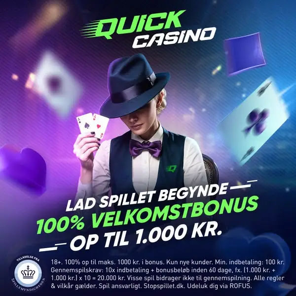 Кадр рекламы Quick Casino Danmark
