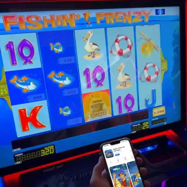 Кадр рекламы Fishin' Frenzy