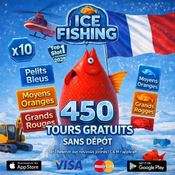 Кадр рекламы Ice Fishing France