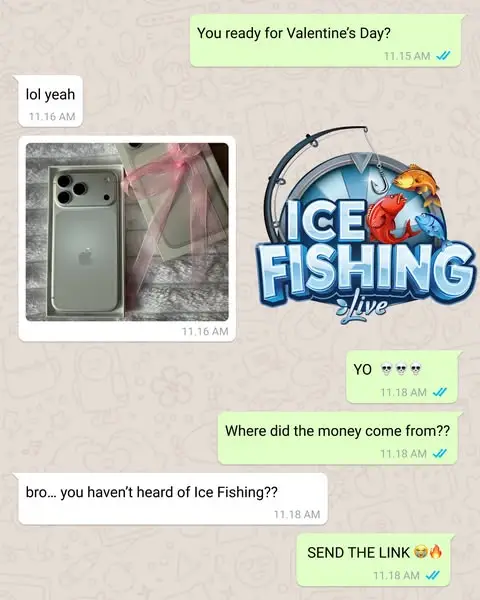 Кадр рекламы Ice Fishing