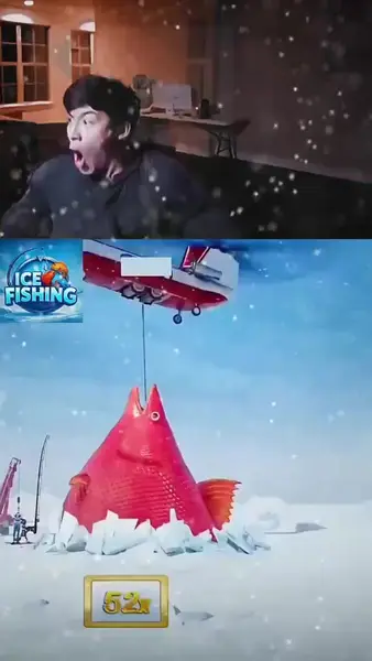 Кадр рекламы ICE Fishing
