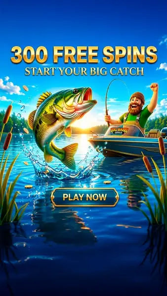 Кадр рекламы Big Bass Slot