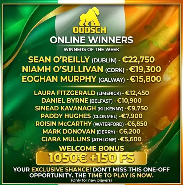 Кадр рекламы Irish Slot Club