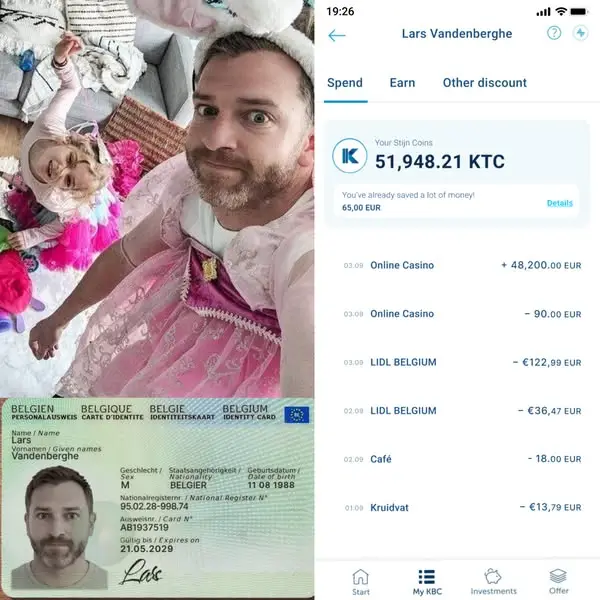 Кадр рекламы Lars Vandenberghe